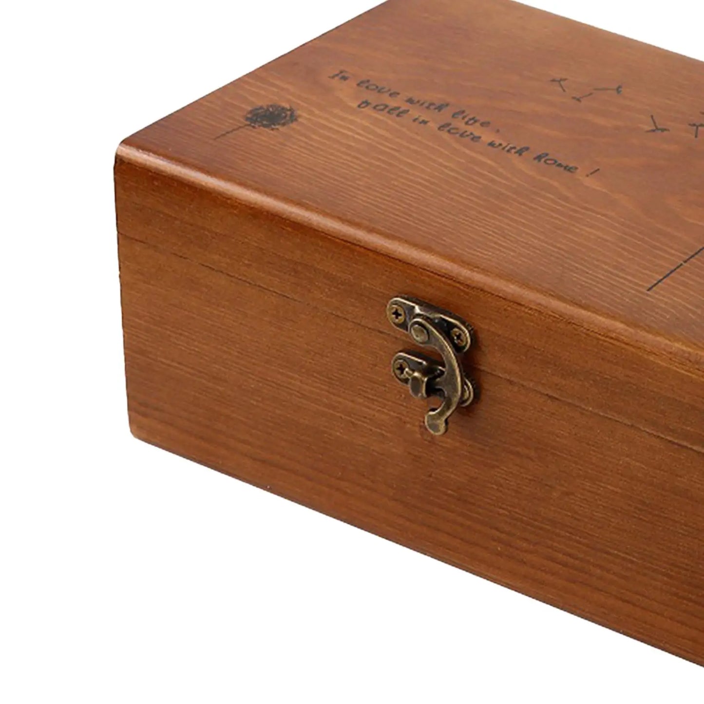 This empty vintage-inspired wooden sewing box is compact, travel-ready, and thoughtfully designed to hold your needlework essentials with timeless charm.