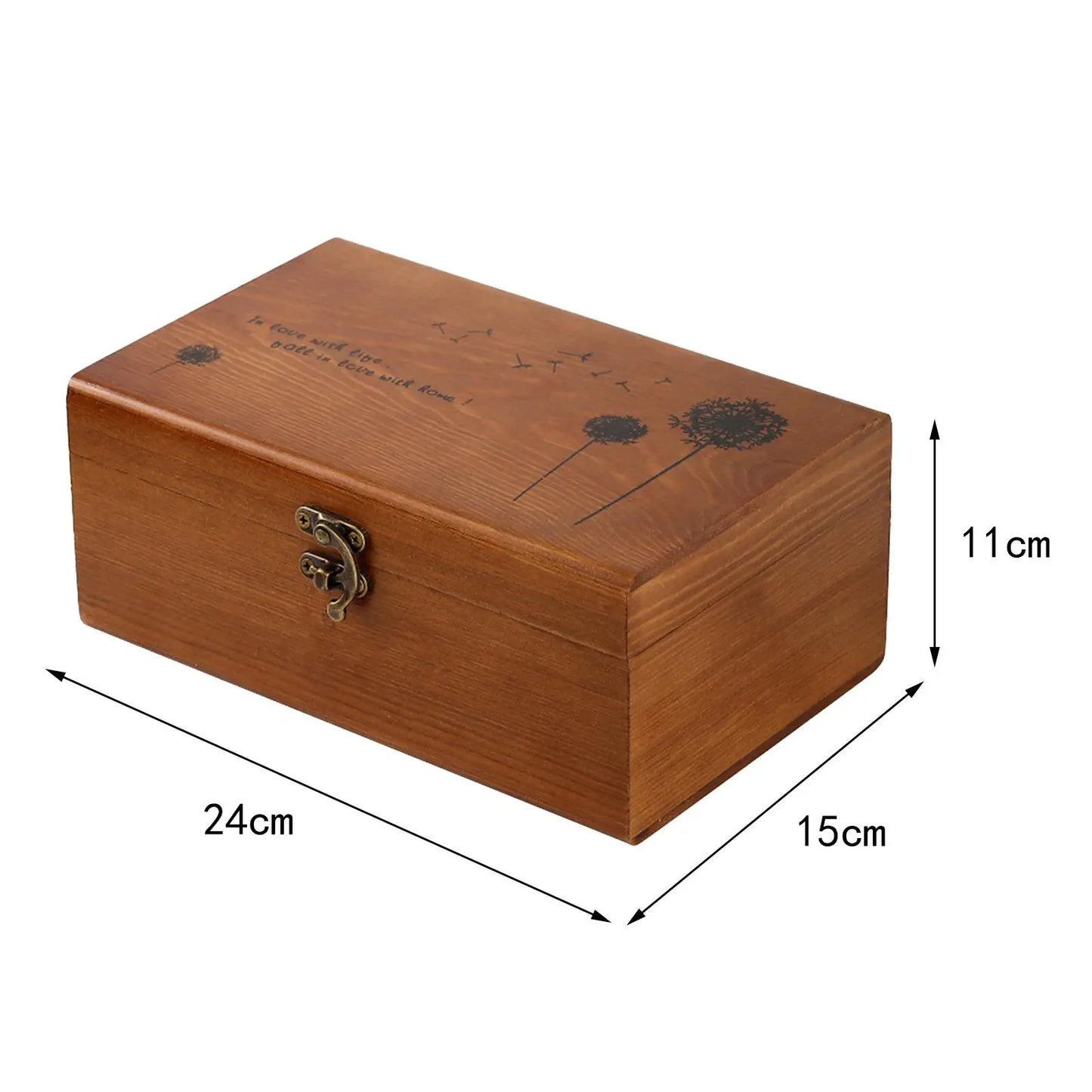 This empty vintage-inspired wooden sewing box is compact, travel-ready, and thoughtfully designed to hold your needlework essentials with timeless charm.